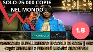 CONCORD IL FALLIMENTO EPOCALE DI SONY  25K Copie VENDUTE e PERDE il 98 dei GIOCATORI in 10 GG [upl. by Bracci]