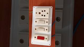 2 Switch 1 Socket 1 Indicator 1 light connection [upl. by Lohrman]