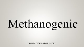 How To Say Methanogenic [upl. by Aiekat]