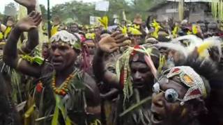 Tribe in Papua New Guinea singing Shema Israel [upl. by Nirtiak]