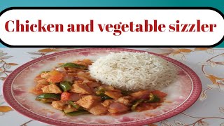 Chicken and Vegetable Sizzler Recipe Sizzling Hot amp Flavorful RestaurantStyle Dish [upl. by Yedok]