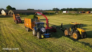 4k Harvest 2023  Evening shift with a JCB 4220 chopping with Kongskilde FCT 1260 [upl. by Lena]