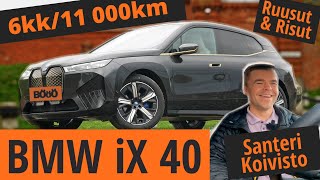 178 BMW iX xDrive40 FullyCharged Santerin 6kk11 000km kokemukset Ruusuja ja Risuja [upl. by Eneg]