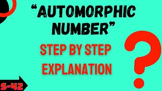 What is Automorphic Number   Automorphic Number program  Automorphic Number क्या हैं [upl. by Atoiyanap]