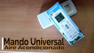 Como programar Mando Universal Aire Acondicionado K1028E Universal Air Remote Control [upl. by Weirick626]