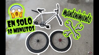 Limpieza y mantenimiento a tu bici en 10 minutosFIXED GEAR [upl. by Aubrey798]