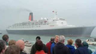 QE2 passes flagship status to QM2 [upl. by Eical]