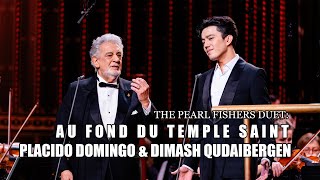 Dimash Qudaibergen amp Placido Domingo  The Pearl Fishers’ Duet Au fond du Temple Saint 2023 [upl. by Studdard]