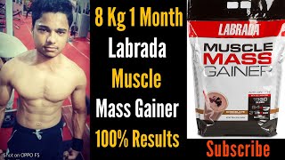 8 Kg 1 Month Labrada Muscle Mass Gainer Full Review By II Sameerkhan [upl. by Aysab]