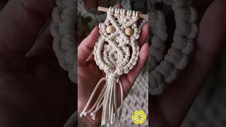 Tutorial👆Coruja de Macramê tutorialmacrame macramepassoapasso macrame macrametutorial [upl. by Jacobah]