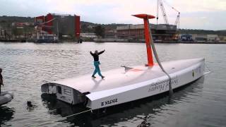 12Spirit of Hungary  Ocean Sailing Project from Hungary  IMOCA capsize and set back test [upl. by Niwrehs876]