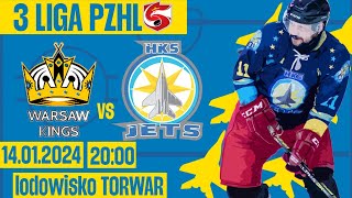 MECZ 3 LIGI HOKEJOWY KLUB SPORTOWY MIŃSK JETS VS WARSAW KINGS [upl. by Wadleigh]