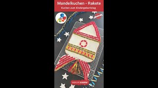 Kuchen mit Gummibären  Rezept für Raketenkuchen  einfacher Motivkuchen [upl. by Soisinoid]