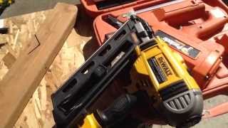 Dewalt Cordless 20v DCN 690 Framing Nailer vs Paslode and Chicago Pneumatic part 1 [upl. by Arual]