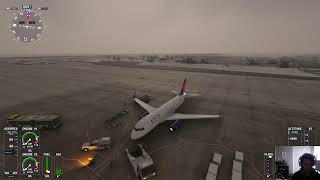 FlyByWire A320 flight into FOGGY Denver [upl. by Schroeder144]