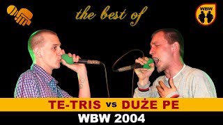 TeTris 🆚 Duże Pe 🎤 WBW 2004 Finał freestyle rap battle Finał [upl. by Arline86]