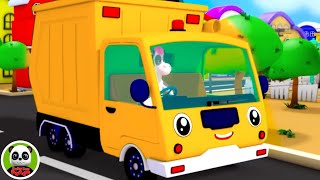 Wheels On The Garbage Truck  More Vehicles Rhyme amp Preschool Song [upl. by Sada]