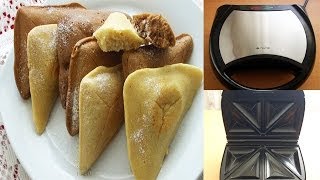 Easy 5 minutes Cake in a Sandwich Toaster [upl. by Dnob116]