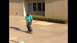 SKATEBOARDING KEELAN DADD  BS OVER CROOK 12 STAIR RAIL [upl. by Sonnie617]