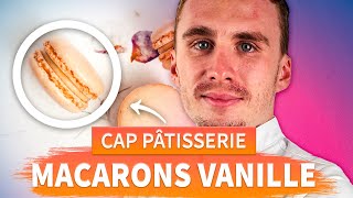 Les macarons vanille  CAP pâtisserie [upl. by Reichel83]