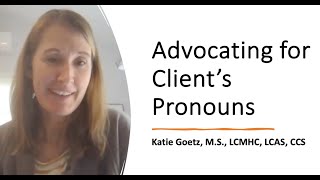 Advocating for client pronouns with medical professionals [upl. by Ange]