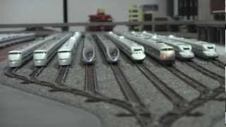 Nゲージ 新幹線0系走行シーン お座敷レイアウト Ngauge BulletTrain Series 0 [upl. by Blackington75]