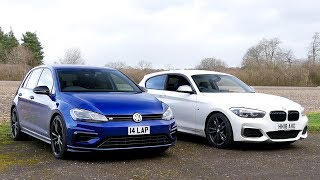 Hot Hatch Head2Head 3 Golf R vs M140i [upl. by Mikes644]