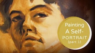 Painting A SelfPortrait Tutorial Part 1 [upl. by Yltneb]