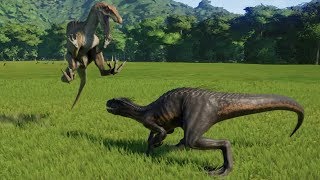 Spinoraptor VS Indoraptor  Jurassic World Evolution [upl. by Diva978]