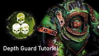 How To Paint Death Guard Lord of Contagion3D Printed Warhammer [upl. by Hermione]