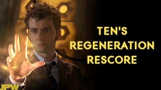 Doctor Who  10th Doctor regenerates  w 13th Doctor theme Shes The Doctor [upl. by Iramat154]