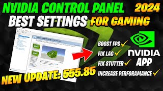 Nvidia Control Panel New update 55585 2024 FOR Best Setting Gaming [upl. by Ekusoyr]