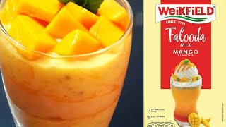 Weikfield Falooda Mix Mango Recipe  How to make Weikfield Falooda Mix Mango [upl. by Nylhsa]