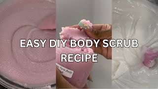 Easy diy body scrub recipe [upl. by Rachele305]