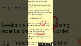 Difference between Revolt  Revolution amp Movement simplified  Revolt  Revolution amp Movement upsc [upl. by Eitra]