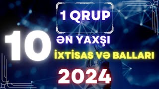 1 Qrup Ən Yaxşı 10 İxtisas Və Keçid Balları 2024 [upl. by Ut933]