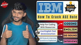 Crack Your IBM Associate System Engineer Role  Coding Tips Live English Test amp Interview Guide [upl. by Winson]