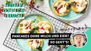 Vegane Pfannkuchen ohne Milch und Eier So gehts I FOODBOOM [upl. by Farrar]