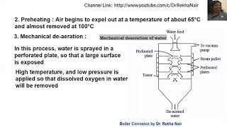 Boiler TroublesBoiler corrosionWater Treatment by Dr Rekha Nair [upl. by Erik]