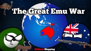 The Great Emu War  History in Countryballs [upl. by Atteugram38]