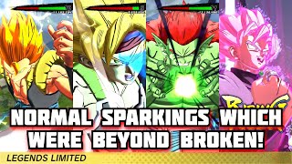 Normal Sparkings Which Were Beyond Broken In Dragon Ball Legends [upl. by Hanikehs]