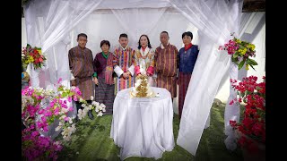 Wedding Ceremony in Bhutan  Kinley Wangchuk amp Ugyen Lham  Wedding Video  Namgyel Norbu Films [upl. by Leizahaj588]