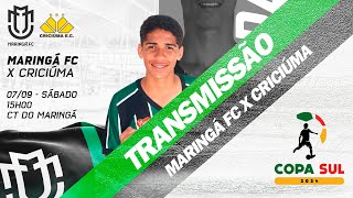 AO VIVO E COM IMAGENS  MARINGÁ FC X CRICIÚMA  Copa Sul 2024  Categoria Sub 17 [upl. by Einre]