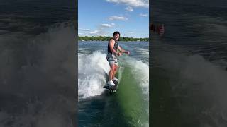 Wakesurfing a TV in the Swell Pro Comp Vest [upl. by Rento455]