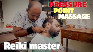 Deep Tissue Pressure Point Head Massage by ReikiMaster sensoryoverload relaxation asmr [upl. by Bascio]