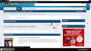 windows 7 starter türkçe dil yapma [upl. by Helbonia]