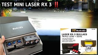 Mini Laser RX3 BullAes‼️Led Foglamp Tambahan 3 Mata [upl. by Gnilsia]