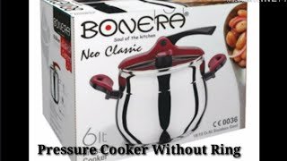 How to Use Pressure Cooker Without Rubber  Tutku Bonera Neo Classic Pressure Cooker No Ring Review [upl. by Aissatsan]