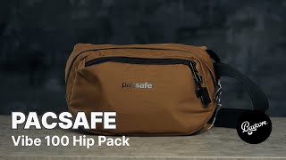 Обзор поясной сумки Pacsafe Vibe 100 Hip Pack [upl. by Thurber327]