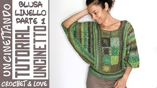 Tutorial Blusa Estiva Traforata allUncinetto Passo a Passo  Parte 1 [upl. by Htinek]